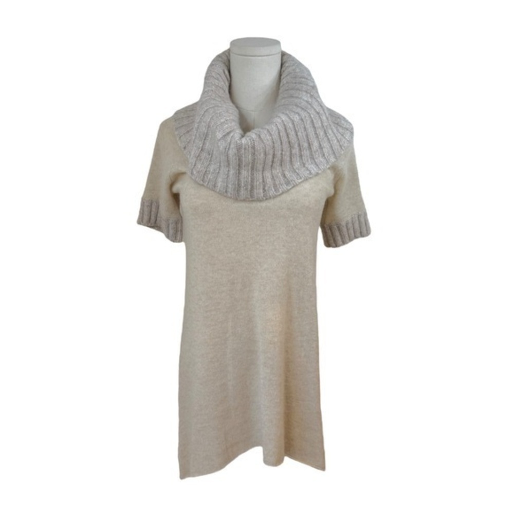 Alice + Olivia Cream Cowl Neck Sweater